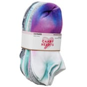 Wholesale - 10pk GIRLS TIE DYE UNICORN SOCKS SIZE 6-8, UPC: 730838899346